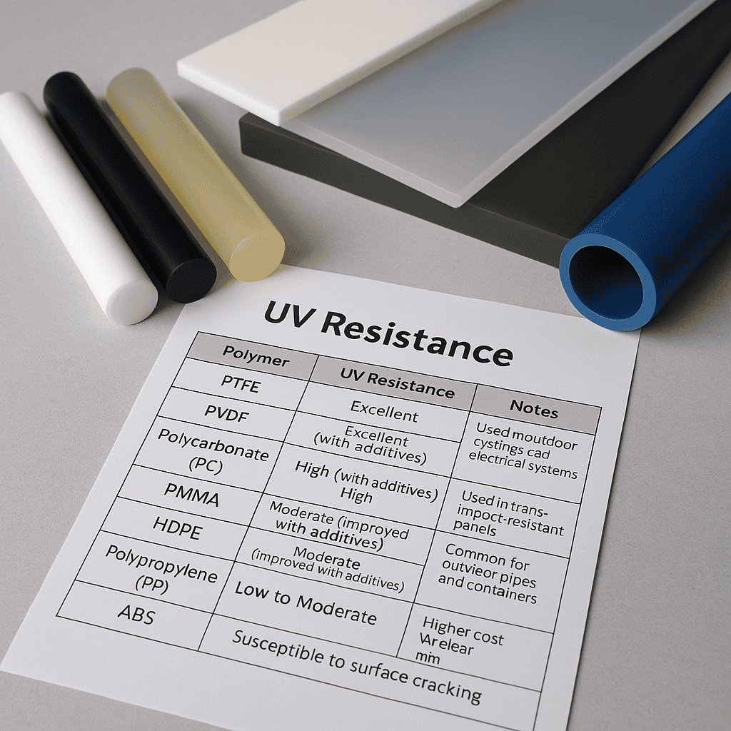 بررسی مقاومت UV در پلیمرها